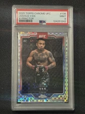 2025 Topps Chrome UFC Joshua Van Rookie X-Fractor PSA 9