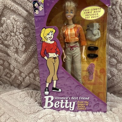 Veronica's Best Friend Betty Doll 11'' Full Length Archie Comic Book Included