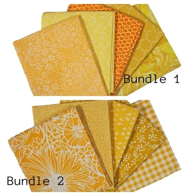 THE CRAFT COTTON CO. Crafts Fabrics 100% Cotton Yellow Blender Bundle Cotton Fat Quarters Fabric