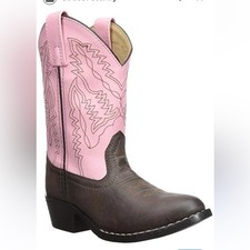Smoky Mountain Boots Girls Youth Monterey Western Brown Pink Size 3.5