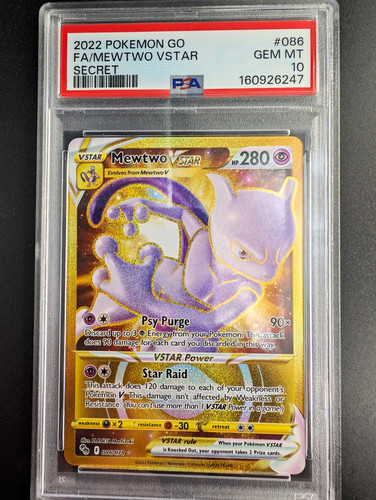 Mewtwo VSTAR graded PSA 10 for sale on eBay