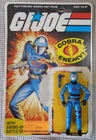 1983 Hasbro G I Joe Cobra Commander Enemy Leader Fig 100% Complete W/ Card Back!