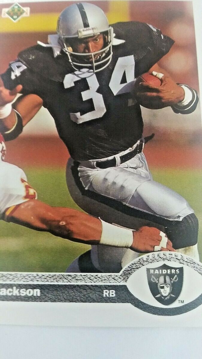 1991 UPPER DECK BO JACKSON #155 LOS ANGELES RAIDERS NM/M 1991 UPPER DECK BO JACKSON #155 LOS ANGELES RAIDERS NM/M