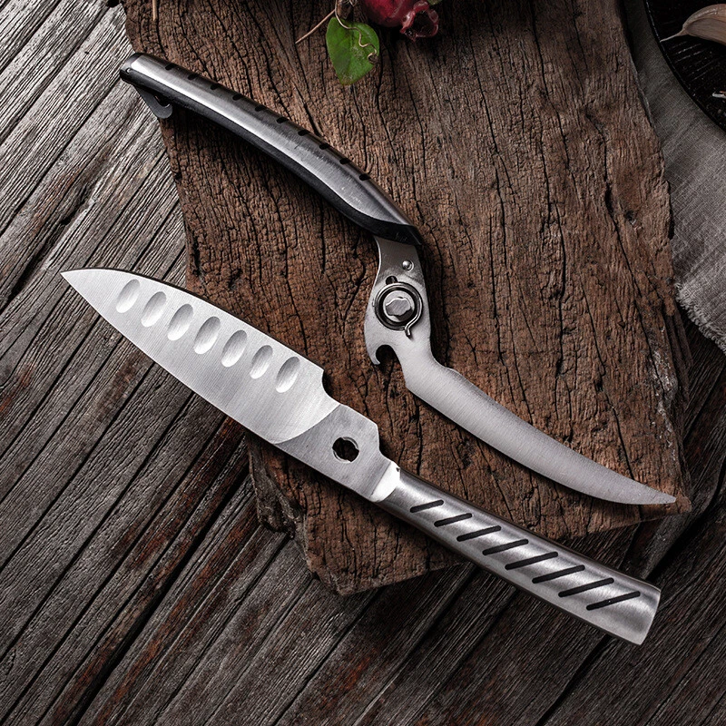 Stainless Steel Multi-function Kitchen Knife Vegetable Cutter Chef Knife