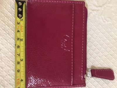 COACH 88250 Mini Skinny Id Card Case Crossgrain Leather Wallet  