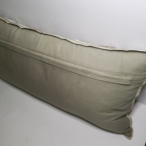 Nicole Miller Home Taupe Khaki Beaded Medallions Pillow Removable Cover Pretty! - Picture 4 of 7