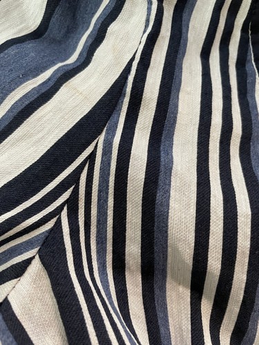 Zara TRF womens dress cotton linen blend short sleeve short mini stripe belt XS - Picture 5 of 12