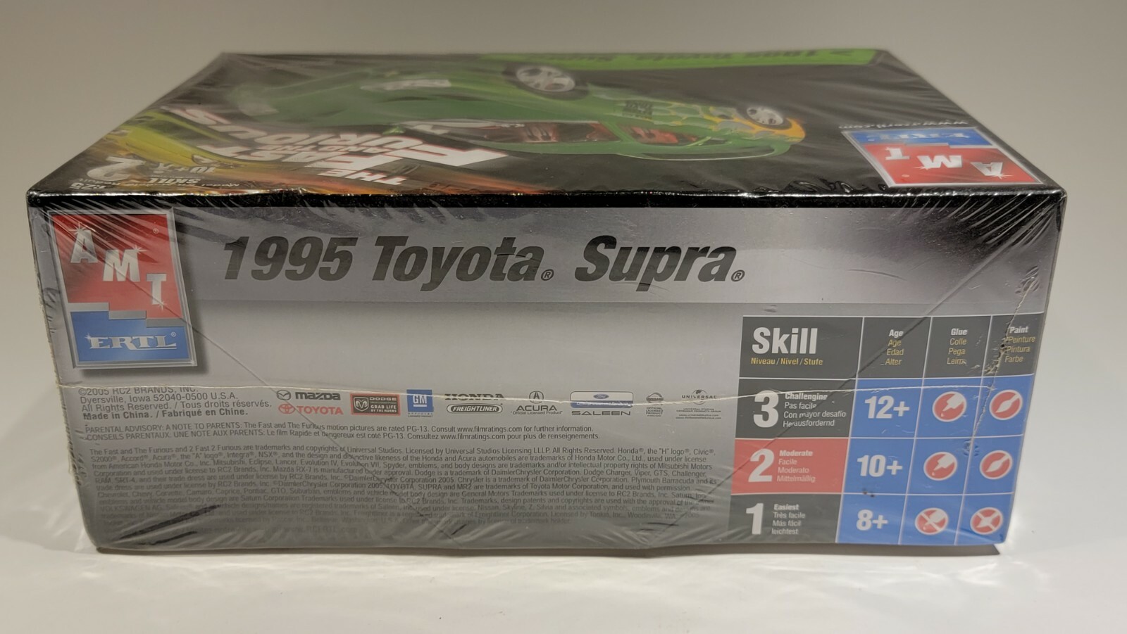 AMT ERTL 1995 Toyota Supra The Fast And Furious 1:25 Scale Model