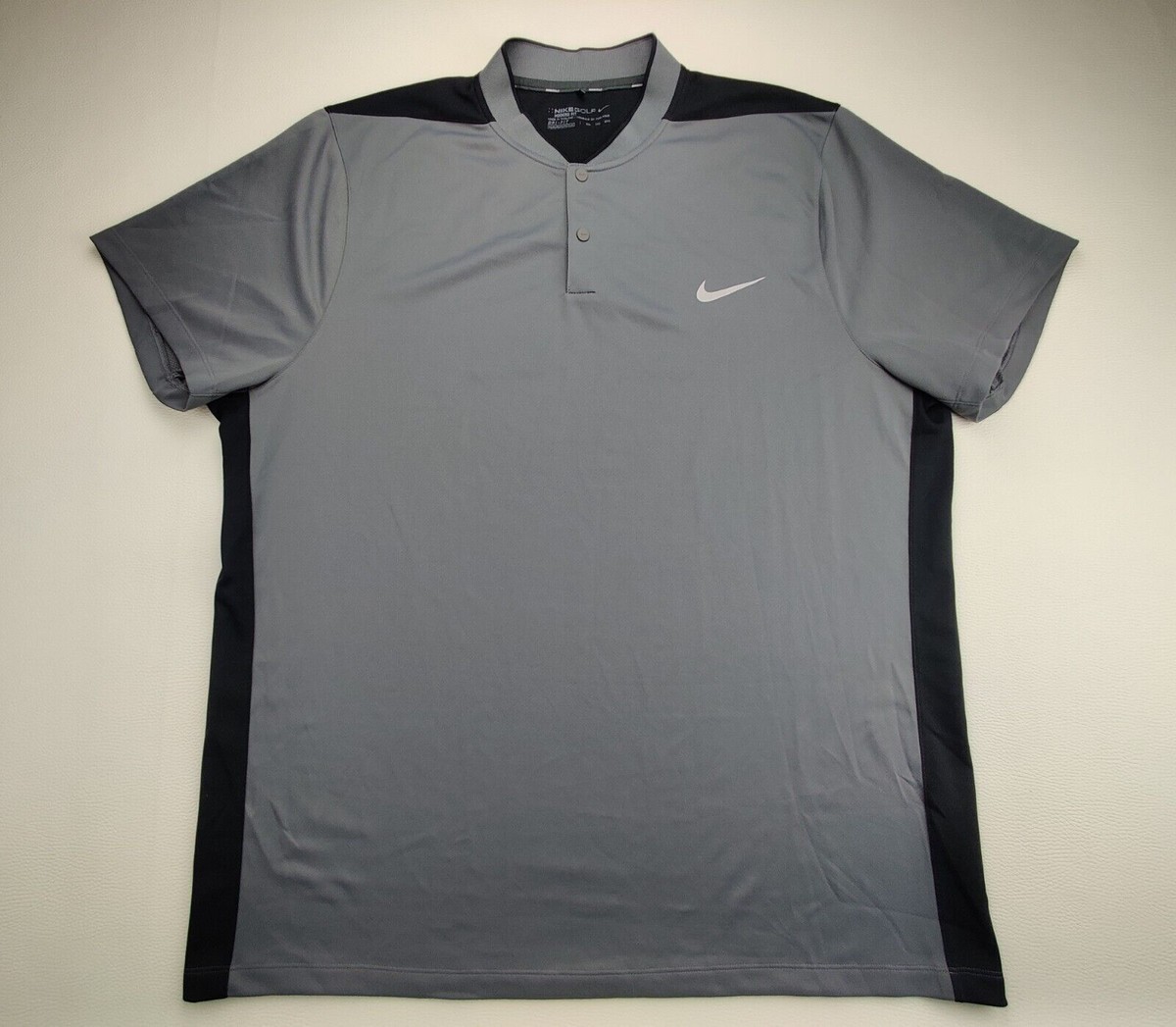 nike collarless golf tops