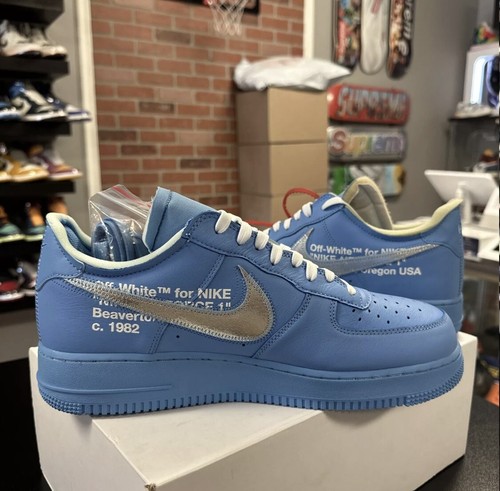 Original CI1173 400 Nike Air Force 1 Low Off-White MCA University Blue Größe 13 - Bild 18 von 24