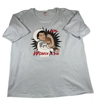 Vtg Jpl Women In Space Shirt XL Anvil Styled For Women 2001 Aviation Flight Blue