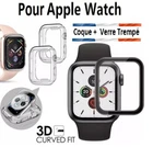 GEL CASE + GLASS TEMPERED GLASS 3D FULL PROTECTION FILM PR ALL Apple Watch