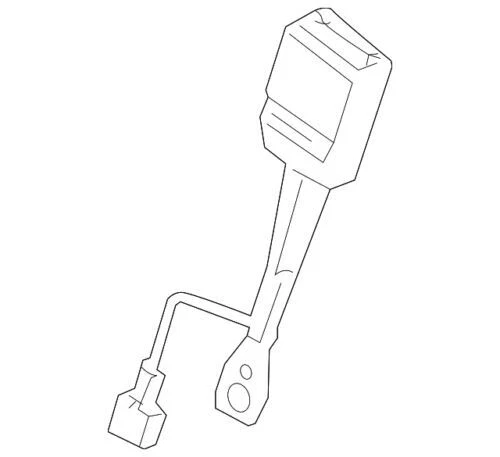 Genuino GM 2014-2019 Cadillac Buick Asiento Derecho Hebilla Cinturón Lateral Hebilla 84605994 Foto 3 de 4