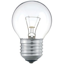 Philips 40W 230V ES E27 P45 Round Golf Ball Clear, Dimmable