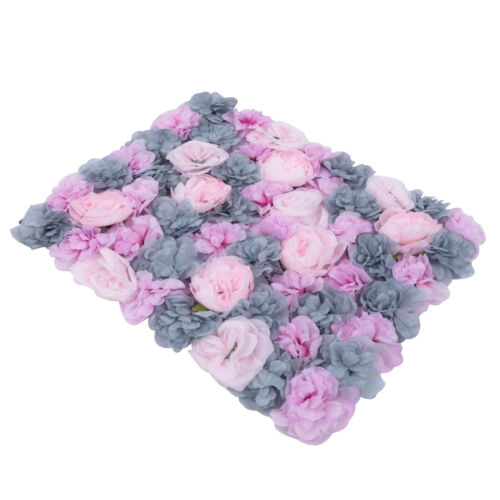 6pcs Artificial Flower Walls 3D Silk Rose Wall Backdrop Decor for Wedding Party - Picture 3 of 11