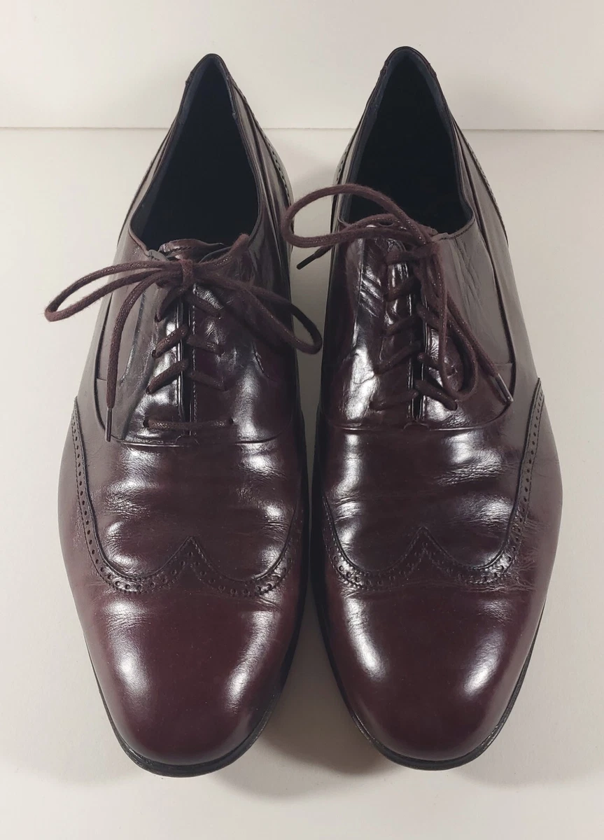 Men Bruno Magli Varese Burgundy Cap Toe Oxfords 8 M Bruno Magli Oxford Red Dress Shoes for Men for sale | eBay main image 3