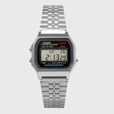Casio Original Quartz Unisex Wrist Watch A159W-N1 Retro Silver