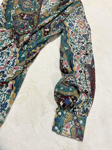 Maxi Vestido Floral Manga Larga Meghan Los Angeles Talla S - Imagen 7 de 8
