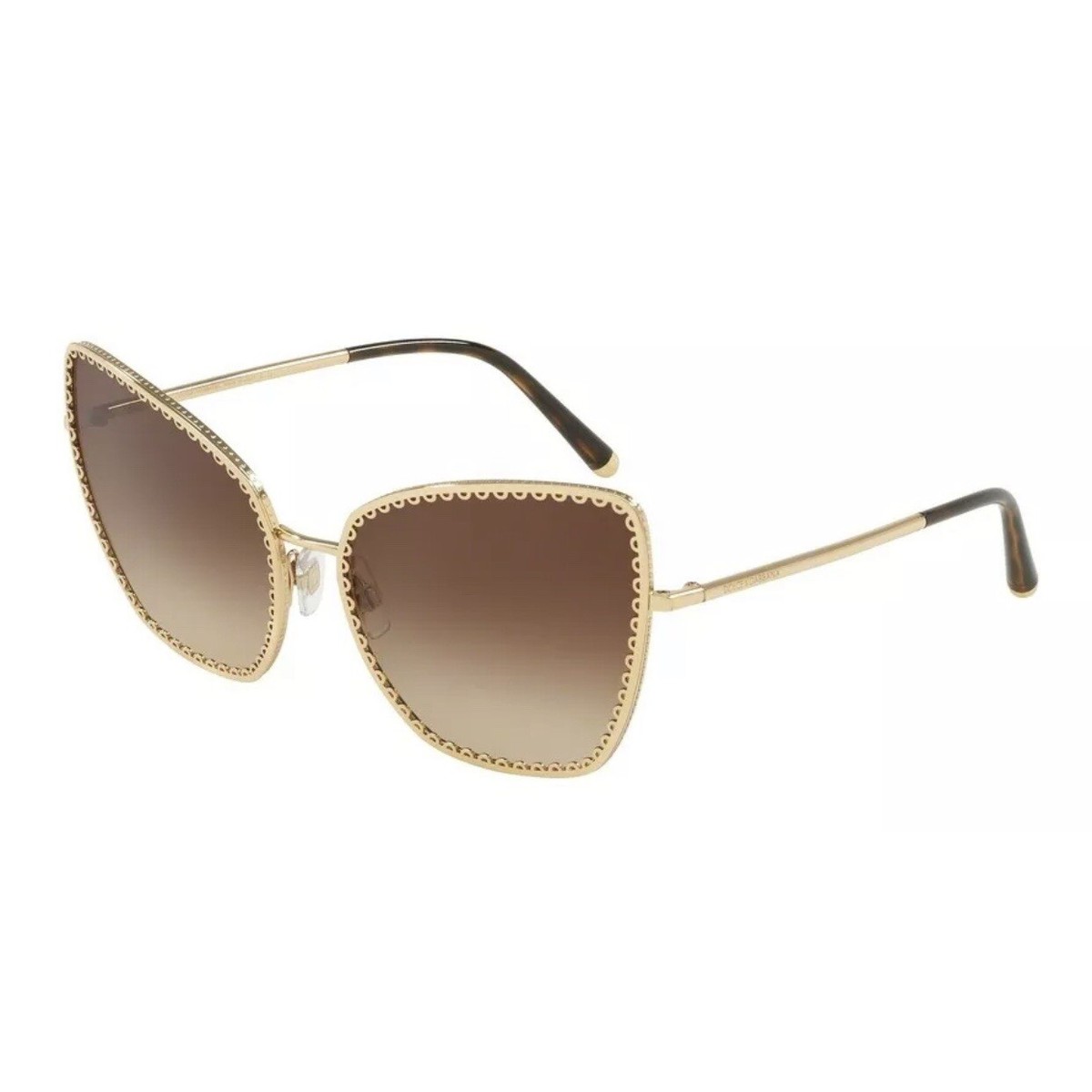 Dolce & Gabbana Brown Aviator Sunglasses with Gold Details Dolce & Gabbana Men main image 3
