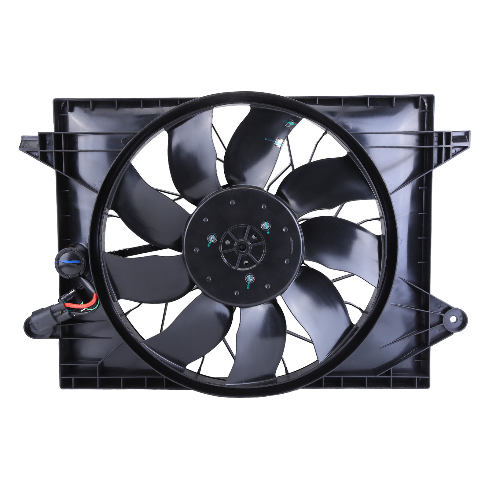 Radiator & Condenser Fan Assembly w/ Brushless Motor For Dodge Challenger 6.2L