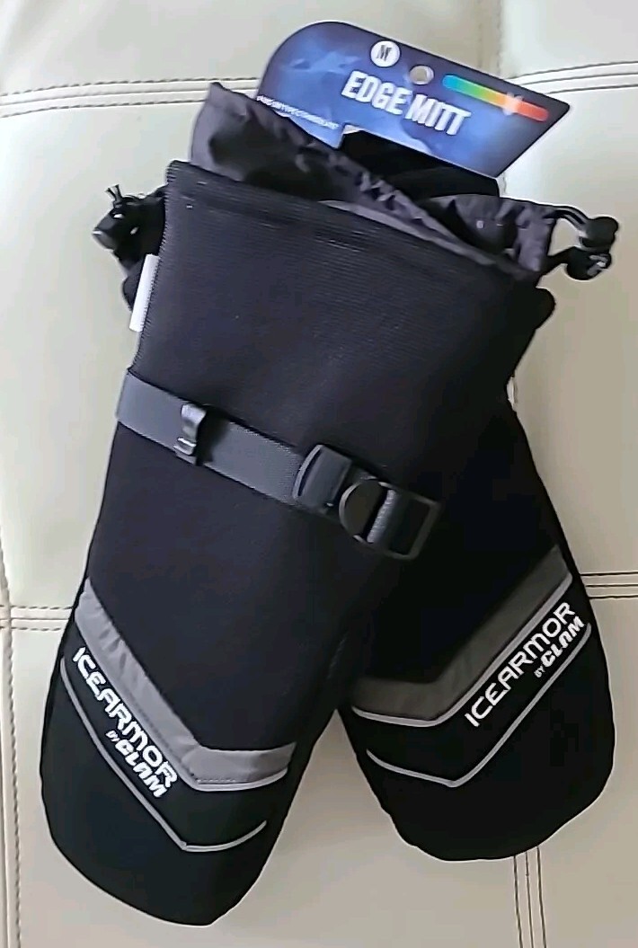Clam Edge MITTENS CHOPPERS ICE FISHING MENS MEDIUM ICEARMOUR FREE