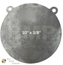 AR500 Steel Gong Shooting Target 3/8" - 10" Round - 2-Hole 0200123
