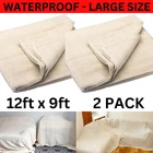 Cotton Dust Sheets 2X Painting Decorating Heavy Duty Large Twill Protection