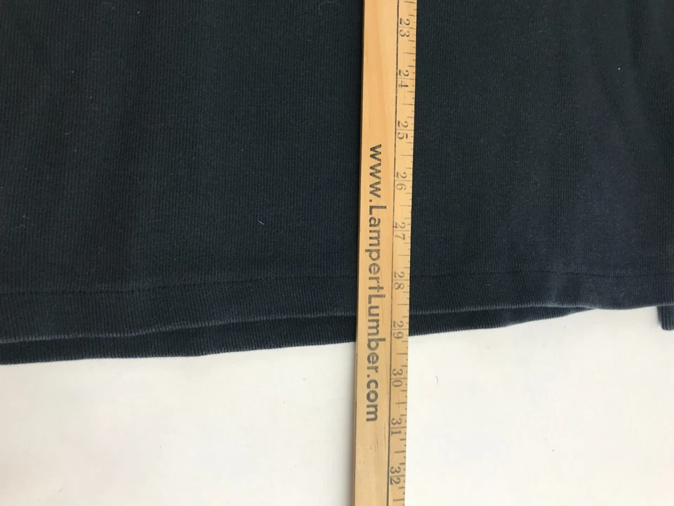 Chaqueta Merona Para Hombre Talla XL Negra Cuarto Cremallera Cuello Simulado Henley Pullover Largo Slv Foto 4 de 4