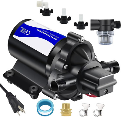 110V on Demand Water Pump 50 Psi Water Pressure Booster for Home Utility Water