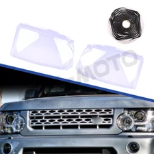 Fits Land Rover Discovery 4 LR4 2010-2013 Headlight Lens Cover L+R