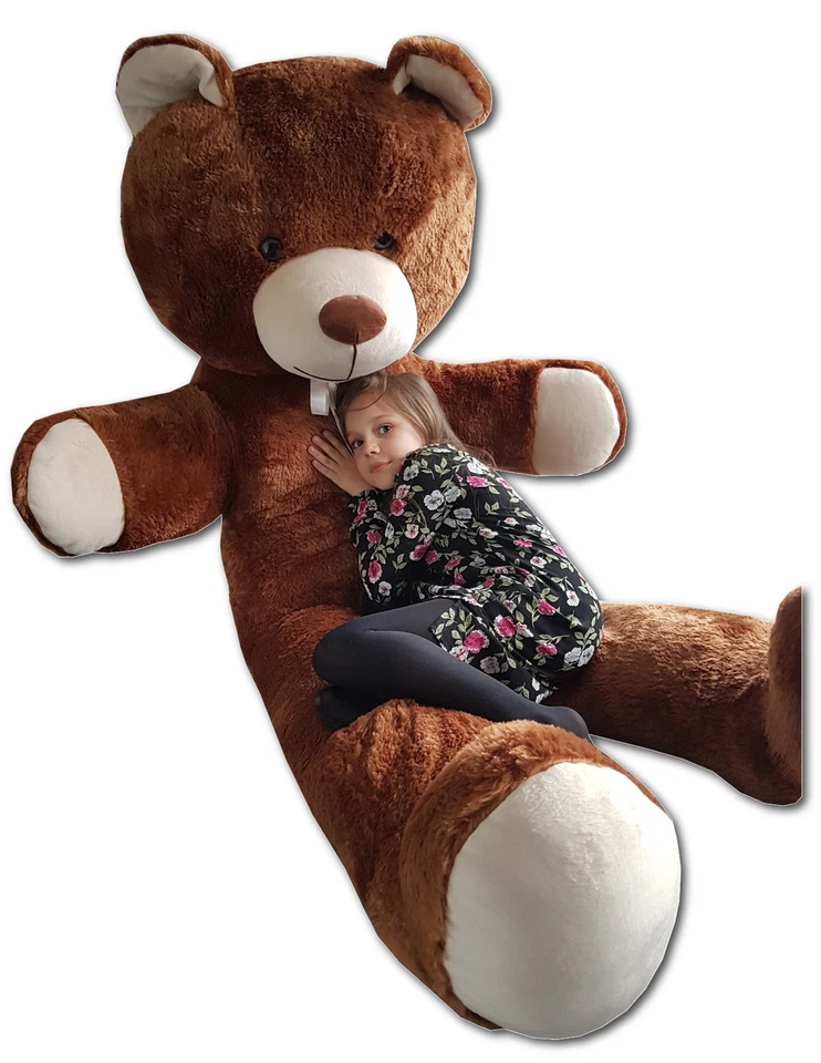 XXL Teddybär Plüsch Kuschel Stoff Plüsch Riesen Teddy Bär Groß 205cm - Bild 2 von 4