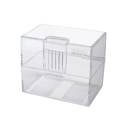 Herlitz Karteikasten / Lernbox / DIN A8 / transparent