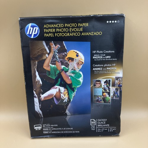 HP Premium Plus Photo Paper 80 lbs. Glossy 8-1/2 x 11 50 Sheets & Advanced Photo - 第 4/5 張圖片