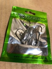oregon 5x Pack 1/2 oz Bullet Head Jig Hooks  Bottom Fishing Ling Cod Halibut