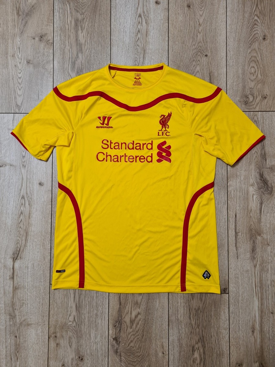 LIVERPOOL 2014 2015 AWAY FOOTBALL SHIRT SOCCER JERSEY YELLOW