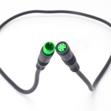5 Pin Male To Female Ebike Cable Green Connector For Electric Bike Display