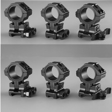 2Pcs Precision Adjustable Center Height/ Angle 30mm Diameter Scope Rings Mount