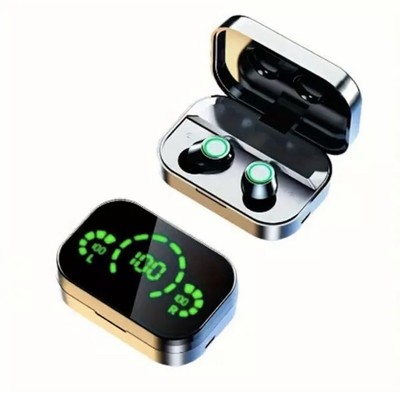 XC Topest Wireless Ear Buds Headphones Bluetooth Built-In Mic USB Black