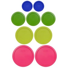 Pyrex 9-Piece Garden Flower Round Plastic Rep...