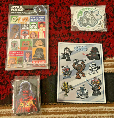 Star Wars Sticker Pack lot Hallmark Darth Vader Trilogy vintage