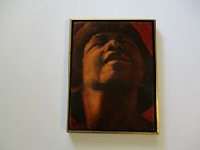 BERNSTEIN SIGNED MODERNIST PORTRAIT EXPRESSIONISM WOMAN FEMALE MODEL 1970'S ART