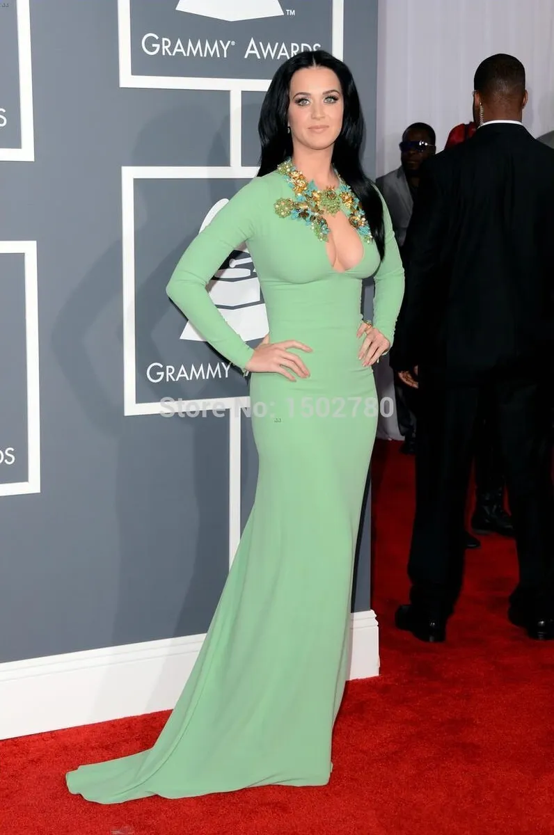 katy perry green dress