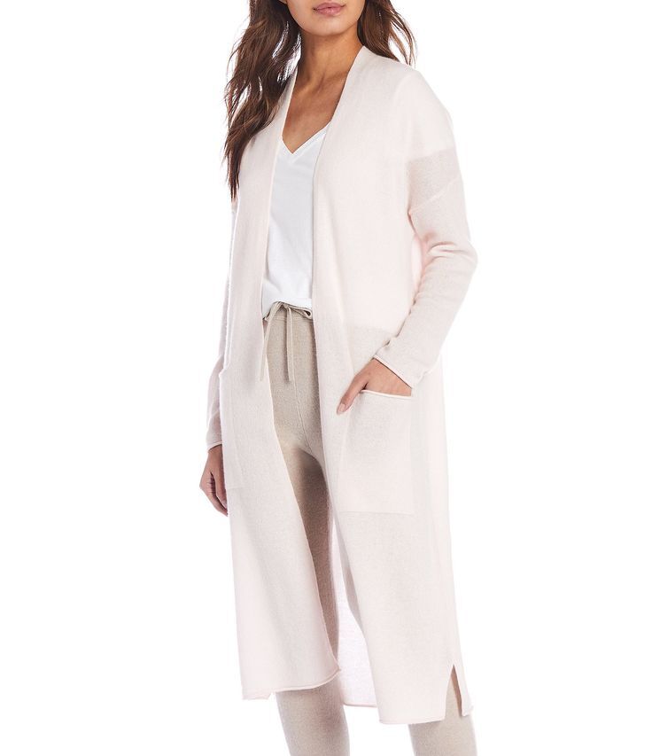 NWT Van Winkle & CO. Luxury Cashmere Shawl Collar Coordinating Duster