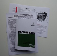 Bedienungsanleitung Deutz 3006 + Wartungstabelle + Anleitung Mähwerk
