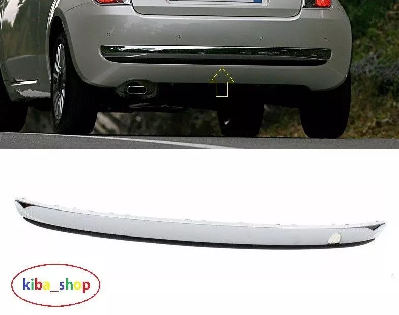 FOR FIAT 500 2007 2015 REAR BUMPER MOULDING TRIM COVER CHROME NEW