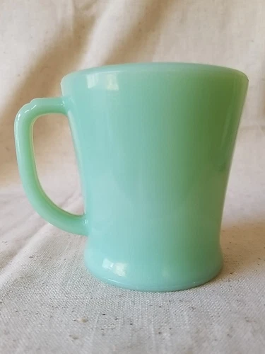 Jadeite Oven Fire King Ware Anchor Hocking Mug  D Handle Coffee Cup  a11