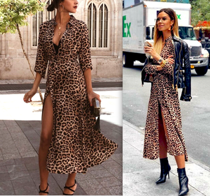 zara leopard maxi dress