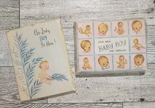 Vtg Baby Boy Birth Announcement Cards With Envelopes Original Packaging READ 