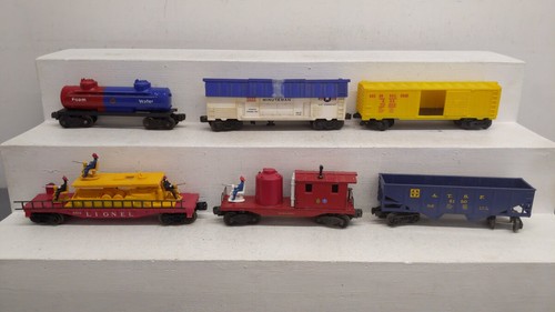Coches de carga surtidos vintage Lionel y otros O 70203, 3665, 6150, 6465,6812 [6] | Condition: Used