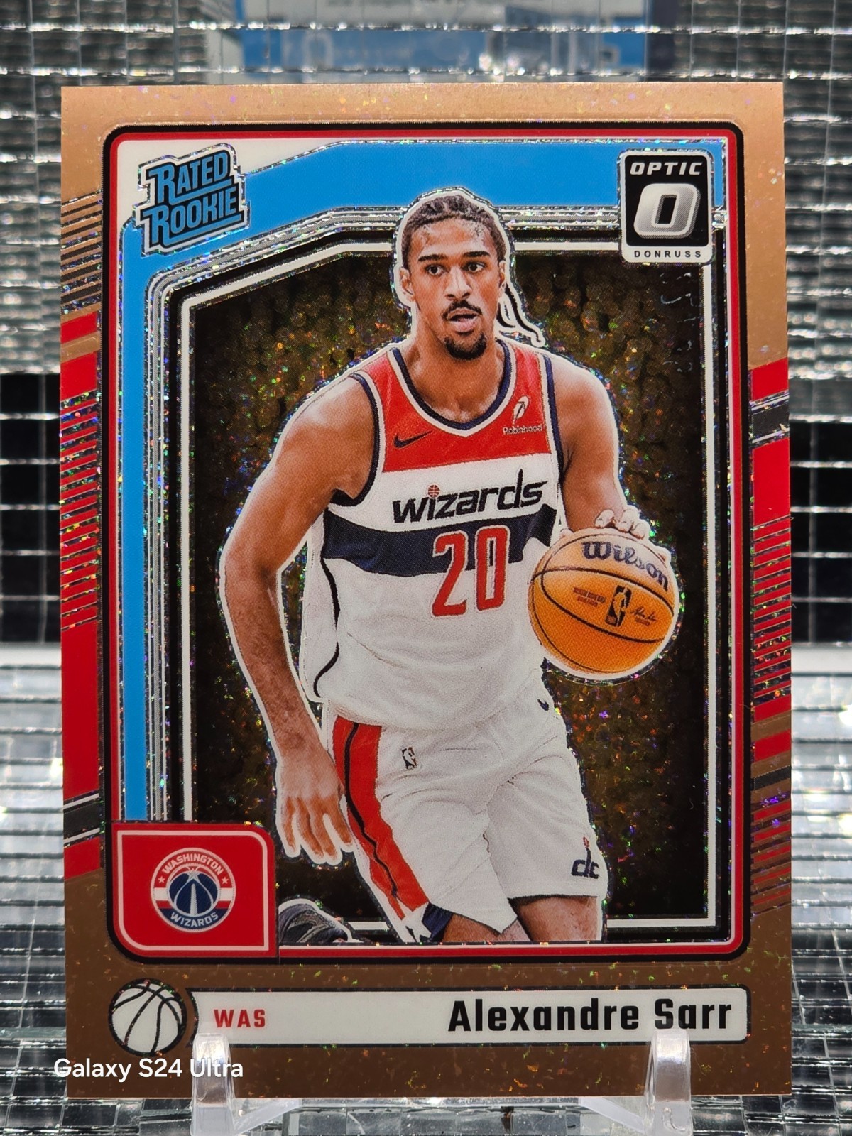 2024-25 Panini Donruss Optic Rated Rookie Alexandre Sarr #276 Copper Glitter /99